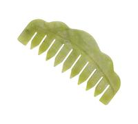 HONITANO Jade Hair Comb and Scalp Massage Comb for Women, Single Light Green Jade Hairdressing Tool for Head Massage and Hair Styling