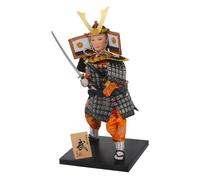 HONITANO Japanese Samurai Doll Figure Traditional Ornament Collectable Art Craft for Home Desktop Decor Cultural Heritage Display