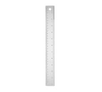 HONITANO Journal Ruler Small Ruler for Blueprints Stainless Steel Rule Silver