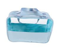 HONITANO Large Capacity Splashproof Makeup Bag for Women Multi-Functional Travel Toiletry Organizer Multiple Compartments Stylish Patchwork Design Water-Resistant for Travel Essentials