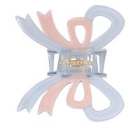 HONITANO Large Two-tone Butterfly Hair Claw Clip for Women and Stylish Color-blocked Design and Comfortable Hair Accessory Special Occasions