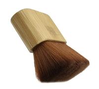 HONITANO Large Wooden Base Nylon Hair Salon Brush for Broken Hair Cleaning Soft Neck Duster with Skid Grip Durable Lint Design for Barber Shops and Home Use