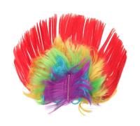 HONITANO LED Light Up Mohawk Wig LED Hairstyle for Halloween Christmas Parties Battery Included Costume Wig for Women and Sports Events