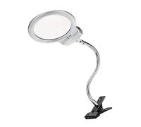 HONITANO LED Magnifying Glass Lamp with Gooseneck and Clip LED Desk Light for Reading Sewing Cross Stitch Jewelry Making and Electronics Repair at Home Office
