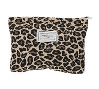 HONITANO Leopard Print Travel Toiletry Bag Large Capacity Waterproof Polyester Cosmetic Wash Organizer Multi-Functional Makeup Pouch for Men and Women Random Color