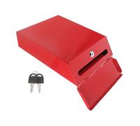 HONITANO Lockable Iron Wall Mounted Mailbox with Vintage Iron Art Design Secure Lock Mechanism Spacious Outdoor Mail Organizer for Home and Office Weather-resistant Letter Box with Key