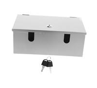 HONITANO Lockable Socket Box Stainless Steel Outdoor Wall-mounted Enclosure with Hinge Door Anti-theft Cover for Parks Schools and Factories Weather-resistant Electrical Outlet Protector