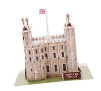 HONITANO London Tower Puzzle for Adults Educational Paper Model Safe DIY Architecture Craft Fall-resistant Decorative Building Kit Enhances Spatial and Communication Skills