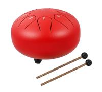 HONITANO Lotus Model 8-Tone Ethereal Drum 6.29X6.29X3.54Inch Carbon Steel Portable Hollow Drum with Drumsticks Classic Inheritance for Music Education and Yoga Meditation