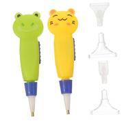 HONITANO Luminous Rhinestone Point Drill Pen Nail Art Tool with Interchangeable Tips for Manicure Lightweight Design for Precise Dotting and Nail Decorations Portable for Home and Salon Use