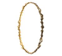 HONITANO Luxury Vintage Twisted Wave Crown Headband for Women Elegant Sturdy Artisan Crafted Retro Hair Band for Wedding Parties Graduation Proms