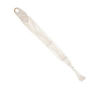 HONITANO Macrame Ukulele Hanger Handwoven Cotton Linen Instrument Hanger Wall Pendant Stable Holding Ukulele Storage Elegant Simple Design for Garden Wall