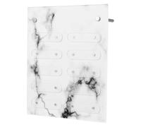 HONITANO Magnetic Marble Texture Manicure Display Board Detachable Nail Art Color Cards Holder for Professional Nail Tech Supplies and Practice at Home Salon