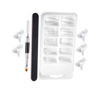 HONITANO Manicure Extension False Nail with Scale Nail Mold Kit Convenient Gel Tip Extension Tools for Women at Home Salon Use