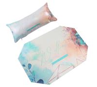 HONITANO Manicure Hand Pillow and Mat Octagonal Design Nail Beauty Tools for Home Use Nail Mat with Comfortable Wrist Support for Steady Hands