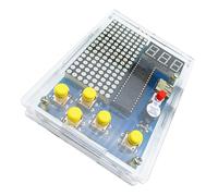 HONITANO Manual DIY Game Console Soldering Kit Easy Assembly Electronic Circuit Making Kit Educational Soldering Project for Adults and Stem Learning with Blue Parts and Battery Box
