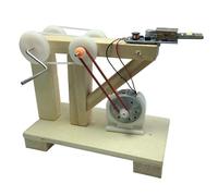 HONITANO Manual Hand Crank Generator Model Building Kit for Electricity Experiments Educational Science for Students Stem Teaching Assembly Physics Experiment