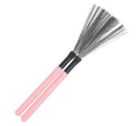 HONITANO Maple Wood Drum Brushes for Percussion Instruments High Carbon Steel Wire 1 Pair Wooden Handles Jazz Drum Brush for Drummers Portable and Lightweight