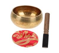 HONITANO Meditation Singing Bowl Copper Yoga Meditation Bowl with Quiet and Long Sound, Delicate Design and Fine Workmanship, for Outdoor Relaxation and Mindfulness Practice Random Color
