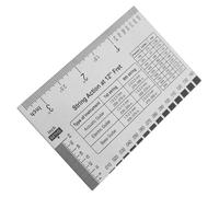 HONITANO Metal Guitar String Action Gauge Precise Height Ruler for Acoustic Electric Guitars Neck Adjustment Tool Portable Luthier Measuring Instrument for Setup and Maintenance