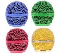 HONITANO Metal Microphone Mesh Grille Replacement Covers with Easy Installation, Fits Different Personal Styles 4pcs for Microphone Windshield Protection and Sound Clarity