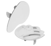 HONITANO Metal Nail Polish Holder Ring 2pcs Nail Art Mixing Palette Set Mini Gel Palette Tool and Makeup Artists