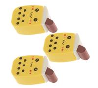 HONITANO Milk Tea Cup Powder Brush 3PCS Versatile Cosmetic Brushes for Foundation and Concealer Wet Dry Use Cute Makeup Tool for Women Blending Sponge for Beauty Artists