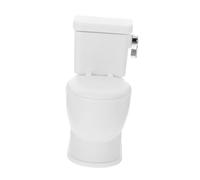 HONITANO Mini Doll House Toilet with Flushing Sound Delicate Micro Bathroom Decor for Dollhouse Accessories Compact White Miniature Toilet Model for DIY Lovers and Collectors