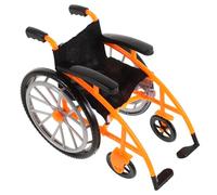 HONITANO Mini Foldable Dolls Wheelchair and Crutches Realistic Miniature Model for Interactive Play and Collection Display Inclusive Accessories for Action Figures