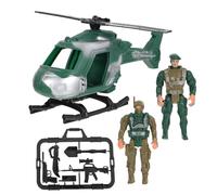 HONITANO Mini Helicopter Soldier Toys for Boy Girl Boys Army Battle Playset Birthday Military Toy Scenario
