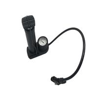 HONITANO Mini Portable High Pressure Foot Pump for Bike Tires with Pressure Gauge Metal Floor Inflator Lightweight and Multi Purpose Air Pump for All Bikes Black