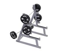 HONITANO Miniature Dollhouse Gym Accessory with Barbell Pen Holder Compact Fitness Model Furniture for Desk Decoration Portable Sporty Ornament for Fitness Enthusiasts and Home Office