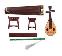 HONITANO Miniature Guzheng Musical Instruments for Creative Mini Adornment for Realistic Decor for Mini Rooms Premium Craftsmanship