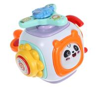 HONITANO Montessori Educational Activity Cube for Plastic Sensory Busy Cube with Multi-functional Play Design Portable Preschool Learning for Brain Development and Interaction