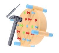 HONITANO Montessori Hammering Bench Realistic Pounding Play Educational Activity Table for Early Development Gross Motor Skills Training Blue Color