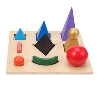 HONITANO Montessori Wooden Stereoscopic Grammar Jigsaw Puzzle Educational Language Learning Teaching Aid Cognitive Plaything for Preschool and Speech Development