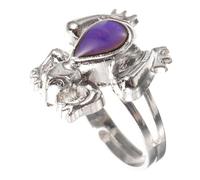 HONITANO Mood Ring Frog Adjustable Open Ring Temperature Change Emotion Jewelry Gift for Fun Color Changing Accessory