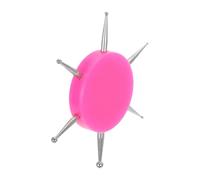 HONITANO Nail Art Dotting Pen Acrylic Handle Home Use Dotting Tool for Manicure Tracing and Embossing Pink Diy Nail Salon Accessories