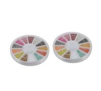 HONITANO Nail Beads Colors Caviar Beads for Nail Art Diy Crafting Sparkly Sequin