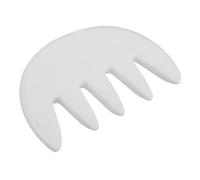 HONITANO Natural Jade Five Tooth Massage Comb for Scalp Meridian Relaxation Large Tooth Design for Head Fatigue Relief Gua Sha Hair Massage Tool for Soothing and Stimulating Scalp Health