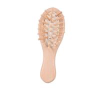 HONITANO Natural Wooden Massage Comb Beech Paddle Brush with Cushion for Scalp Massage Ergonomic Design for Home Hotel Use Gentle Detangling and Relaxation