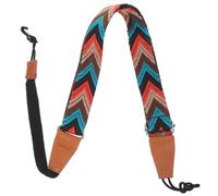 HONITANO No Drill Ukulele Strap for 21-26 Inch Ukulele Jacquard Woven Shoulder Belt Double J Hook for Instrument Accessories