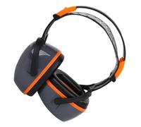 HONITANO Noise Cancelling Ear Muffs Headband Over-Ear Sound Insulation Headset for Drummers and Musicians Comfortable Noise Reduction Ear Protection in Orange Grey