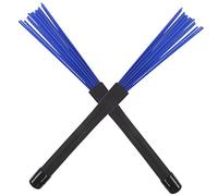 HONITANO Nylon Drum Brush Set Blue for Jazz Drumming Beginners Ergonomic Percussion Tool Practical Wire Snare Brush for Drums