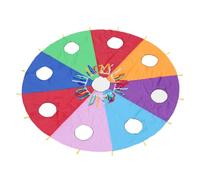 HONITANO Octagonal Rainbow Umbrella for Outdoor Playset Mole Attack Game Teamwork Building Preschool Sports Equipment Early Educational and Reaction Training