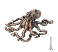 HONITANO Octopus Drawer Handles Nordic American Style Decorative Metal Cabinet Knobs Vintage Finish Hardwearing Surface for Dressers Cupboards Furniture Pulls