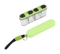 HONITANO Organizer with 4 Compartments: Travel Medicine Container for Daily Vitamins and Supplements - Portable Moistureproof for Pocket or Purse