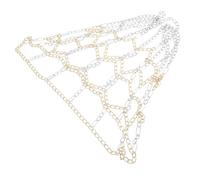 HONITANO Outdoor Basketball Chain Net Replacement Heavy-duty Iron Mesh for Standard Basketball Hoops Wear-resistant and Goal Net Suitable for Indoor and Outdoor Courts in Silver Gold
