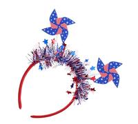 HONITANO Patriotic Headband for Independence Day Durable Hair Hoop with American Flag Colors Comfortable Lightweight Hair Accessory for Celebrations and Themed Parties