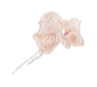 HONITANO Pearl Drop Tassel Hair Elastics for Women Lightweight Comfortable Scrunchies Hair Bands Elegant Accessories Stylish White Design